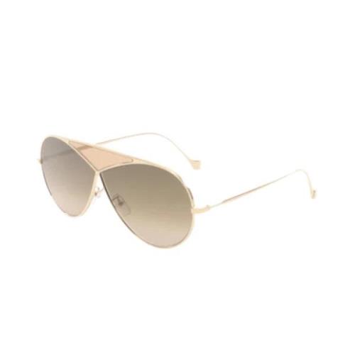 Pre-owned Metal sunglasses Loewe Pre-owned , Yellow , Dames