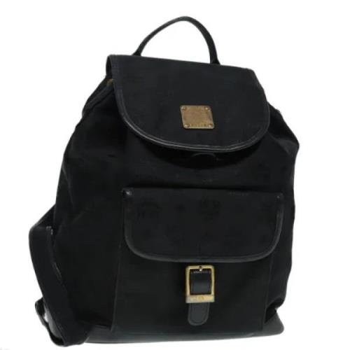 Pre-owned Leather backpacks MCM Pre-owned , Black , Dames