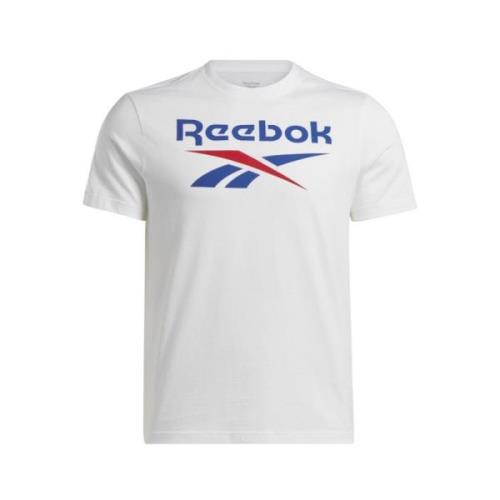 RI Gestapeld Logo Reebok , White , Dames