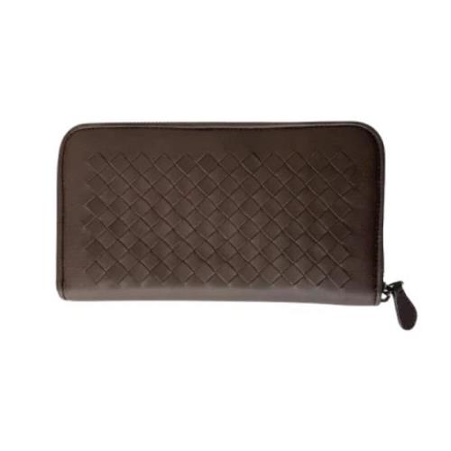 Pre-owned Leather wallets Bottega Veneta Vintage , Brown , Dames