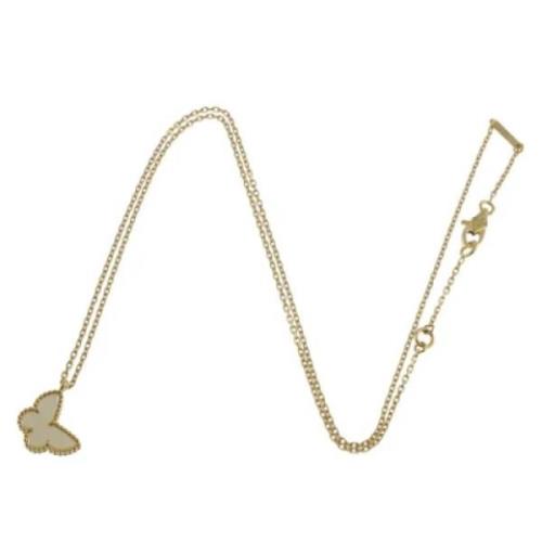 Pre-owned Yellow Gold necklaces Van Cleef & Arpels Pre-owned , Yellow ...