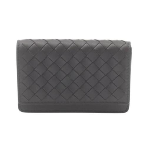 Pre-owned Leather wallets Bottega Veneta Vintage , Black , Dames