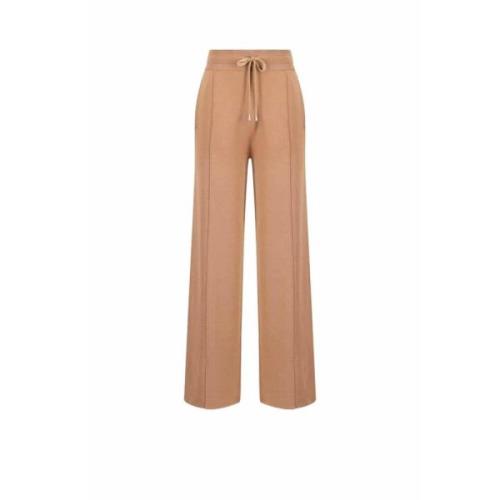 Gebreide Elastische Taille Broek Pinko , Brown , Dames