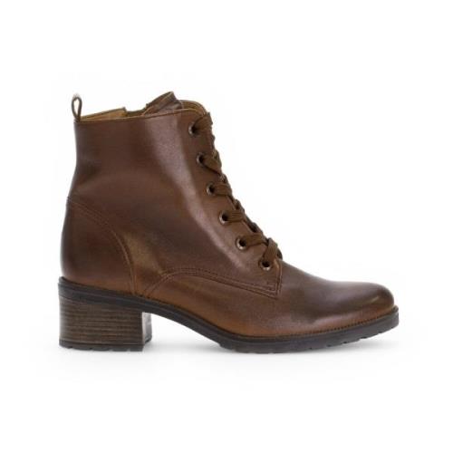 Veterschoenen van glad leer Gabor , Brown , Dames