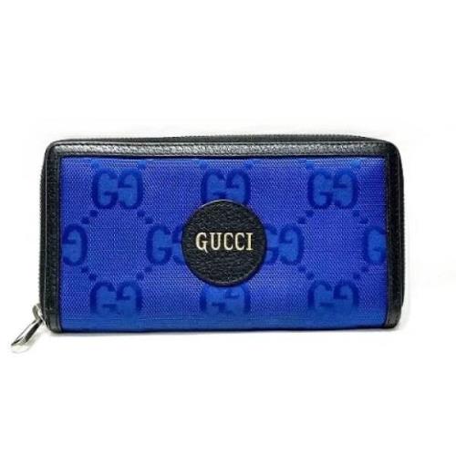 Pre-owned Leather wallets Gucci Vintage , Blue , Dames