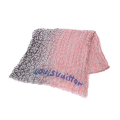 Pre-owned Silk scarves Louis Vuitton Vintage , Pink , Dames