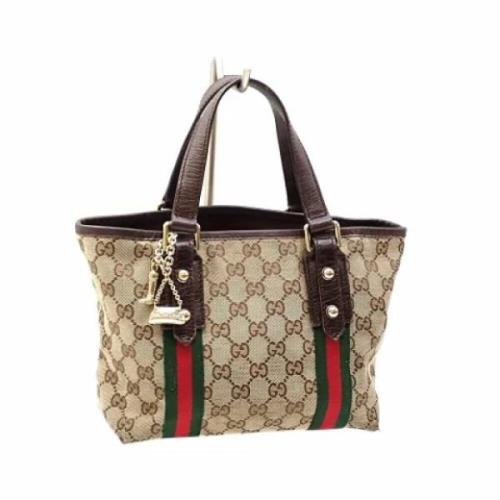 Pre-owned Fabric gucci-bags Gucci Vintage , Beige , Dames