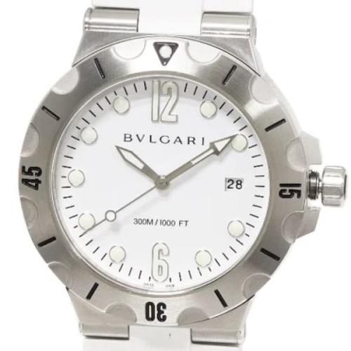 Pre-owned Stainless Steel watches Bvlgari Vintage , Gray , Heren