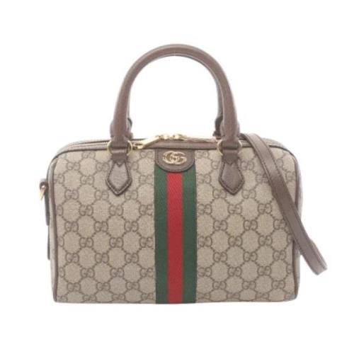 Pre-owned Leather gucci-bags Gucci Vintage , Beige , Dames