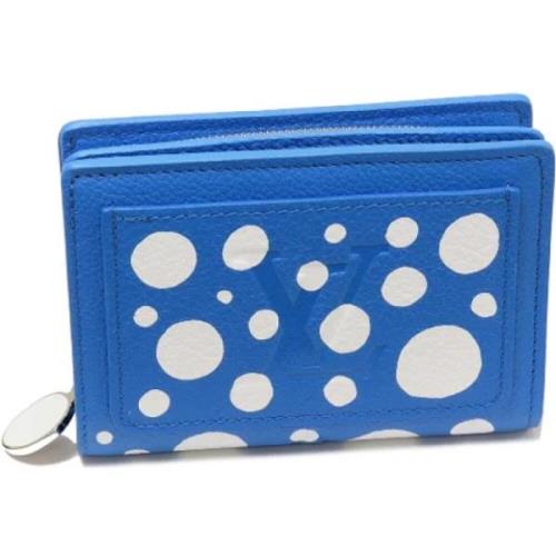 Pre-owned Canvas wallets Louis Vuitton Vintage , Blue , Dames