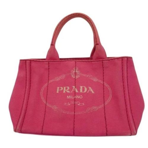 Pre-owned Canvas prada-bags Prada Vintage , Pink , Dames