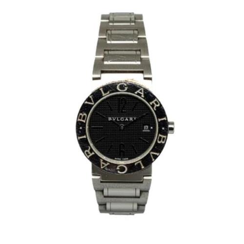 Pre-owned Stainless Steel watches Bvlgari Vintage , Black , Dames