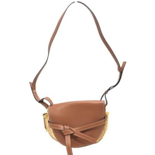 Pre-owned Leather shoulder-bags Loewe Pre-owned , Brown , Dames