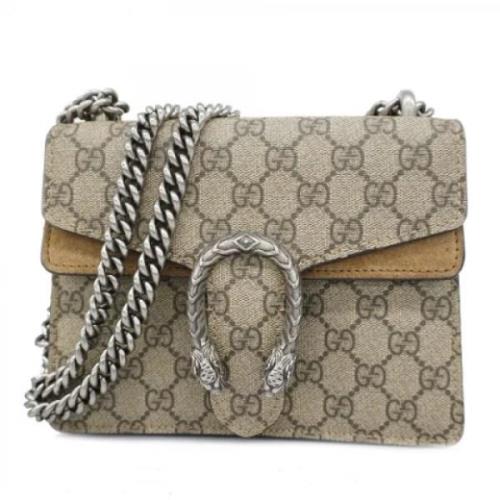 Pre-owned Fabric gucci-bags Gucci Vintage , Beige , Dames