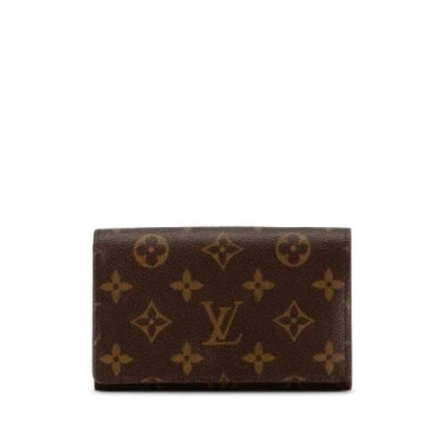 Pre-owned Canvas wallets Louis Vuitton Vintage , Brown , Dames