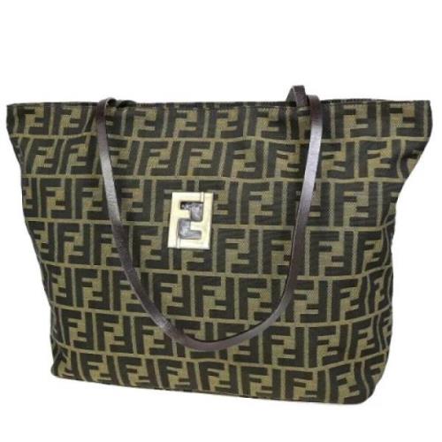 Pre-owned Canvas fendi-bags Fendi Vintage , Brown , Dames