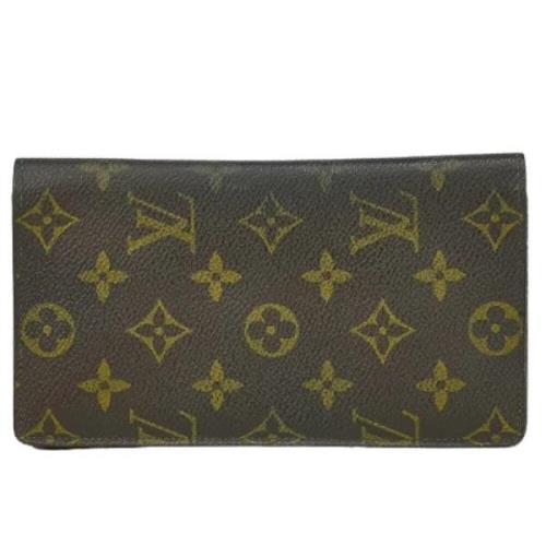 Pre-owned Canvas wallets Louis Vuitton Vintage , Brown , Dames