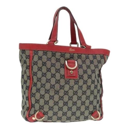 Pre-owned Canvas totes Gucci Vintage , Beige , Dames