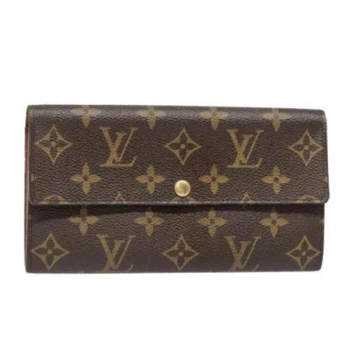 Pre-owned Canvas wallets Louis Vuitton Vintage , Brown , Dames