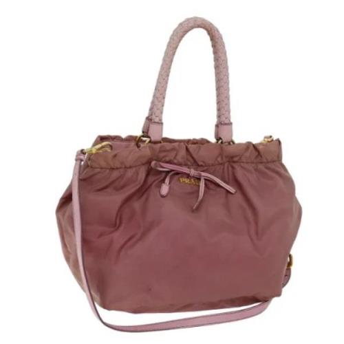 Pre-owned Nylon prada-bags Prada Vintage , Pink , Dames