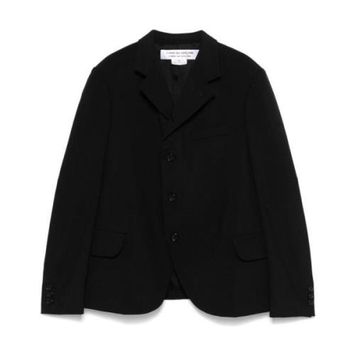 Zwarte Jas voor Stijlvolle Look Comme des Garçons , Black , Dames