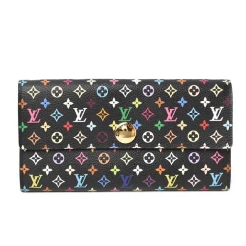 Pre-owned Canvas wallets Louis Vuitton Vintage , Black , Dames