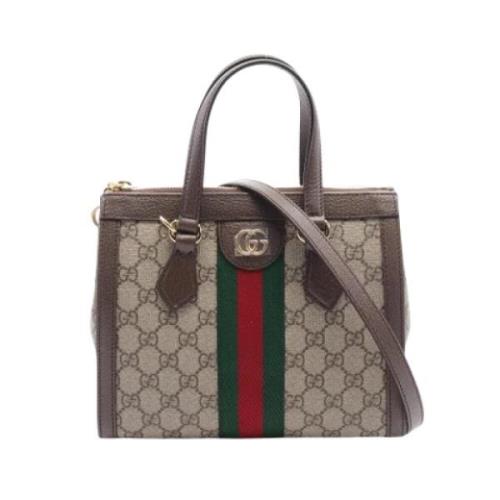 Pre-owned Leather gucci-bags Gucci Vintage , Beige , Dames