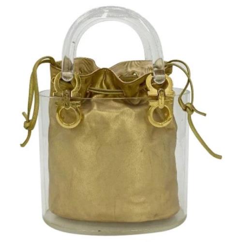 Pre-owned Leather handbags Salvatore Ferragamo Pre-owned , Yellow , Da...