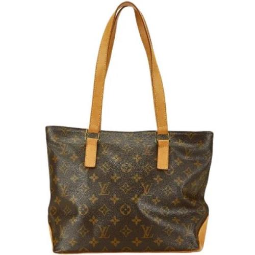 Pre-owned Canvas handbags Louis Vuitton Vintage , Brown , Dames