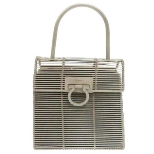 Pre-owned Metal handbags Salvatore Ferragamo Pre-owned , Gray , Dames