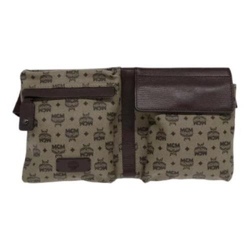 Pre-owned Canvas shoulder-bags MCM Pre-owned , Beige , Dames