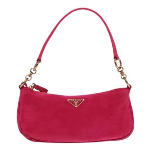 Pre-owned Suede prada-bags Prada Vintage , Pink , Dames