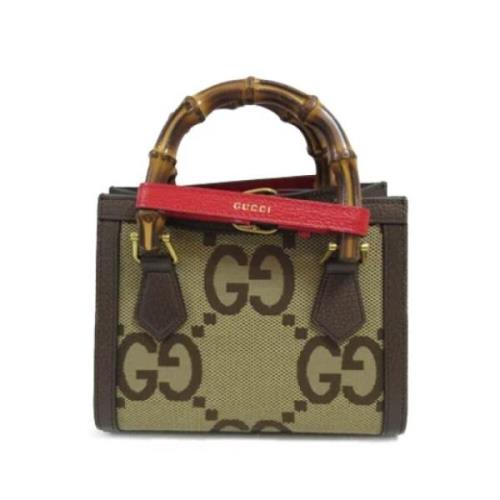 Pre-owned Leather gucci-bags Gucci Vintage , Green , Dames