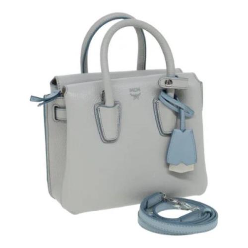 Pre-owned Leather handbags MCM Pre-owned , Gray , Dames