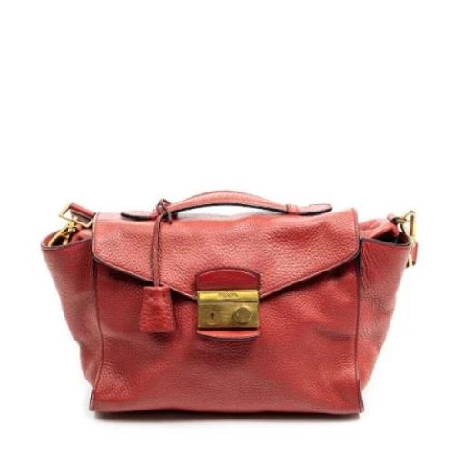 Pre-owned Leather prada-bags Prada Vintage , Red , Dames