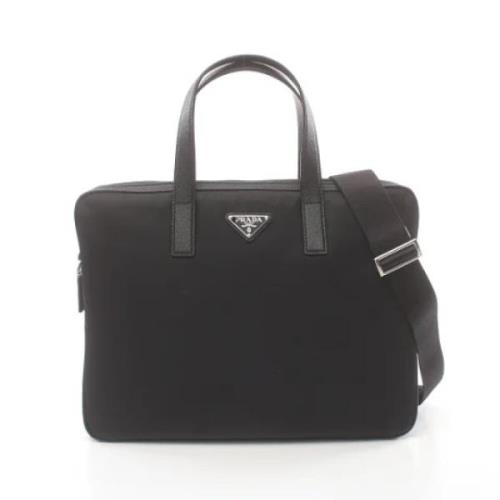 Pre-owned Leather prada-bags Prada Vintage , Black , Dames