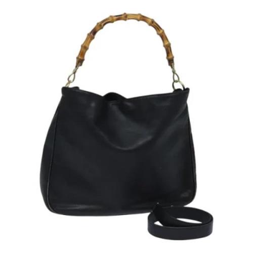 Pre-owned Leather gucci-bags Gucci Vintage , Black , Dames