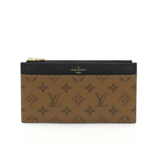 Pre-owned Canvas wallets Louis Vuitton Vintage , Brown , Dames