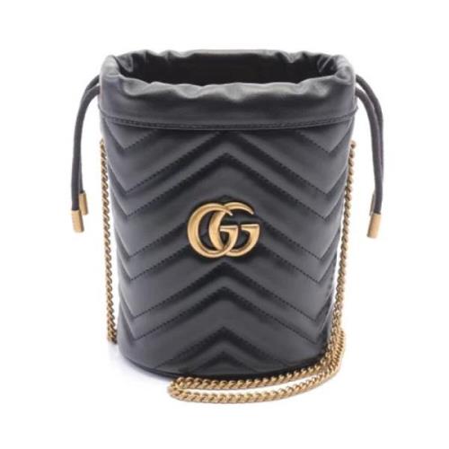 Pre-owned Leather gucci-bags Gucci Vintage , Black , Dames