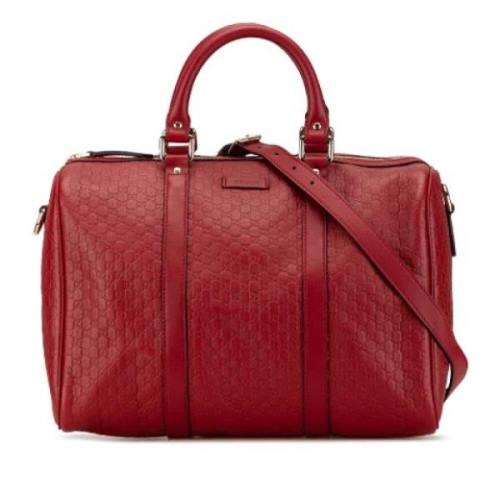 Pre-owned Leather gucci-bags Gucci Vintage , Red , Dames