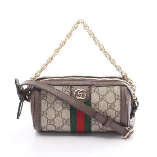 Pre-owned Canvas gucci-bags Gucci Vintage , Beige , Dames