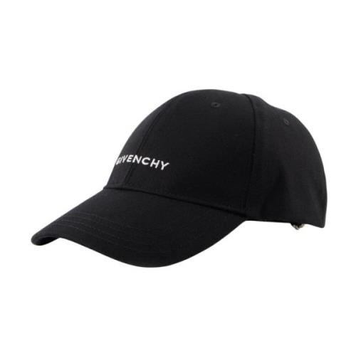 Geborduurde Logo Katoenen Pet Givenchy , Black , Heren