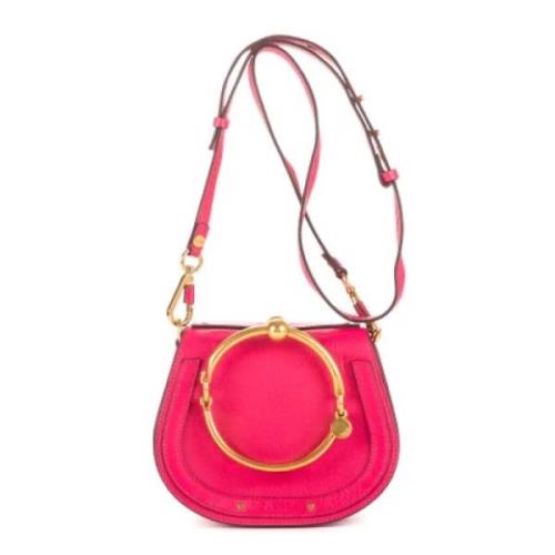 Pre-owned Leather shoulder-bags Chloé Pre-owned , Pink , Dames