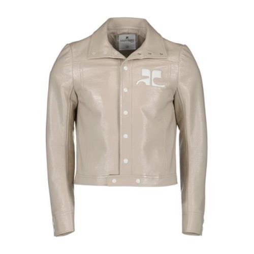 Vinyl Jack Reissue Heren Stijl Courrèges , Beige , Heren