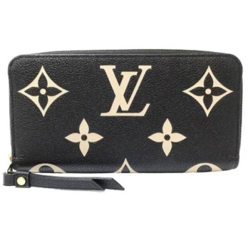 Pre-owned Canvas wallets Louis Vuitton Vintage , Black , Dames