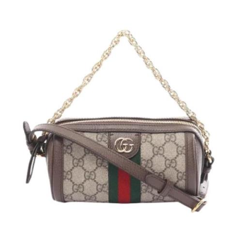 Pre-owned Canvas gucci-bags Gucci Vintage , Beige , Dames