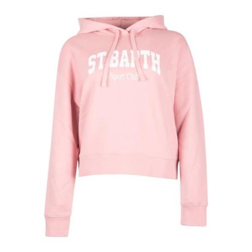 Roze hoodie met St. Barth-logo MC2 Saint Barth , Pink , Dames