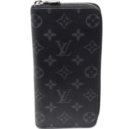 Pre-owned Canvas wallets Louis Vuitton Vintage , Black , Dames