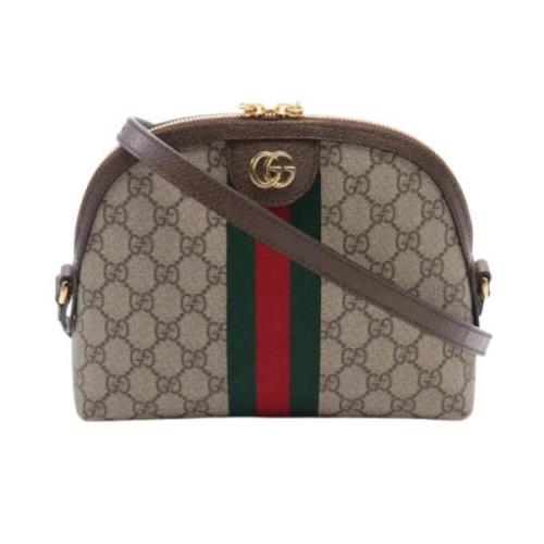 Pre-owned Leather gucci-bags Gucci Vintage , Beige , Dames