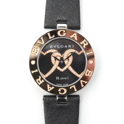 Pre-owned Stainless Steel watches Bvlgari Vintage , Black , Dames